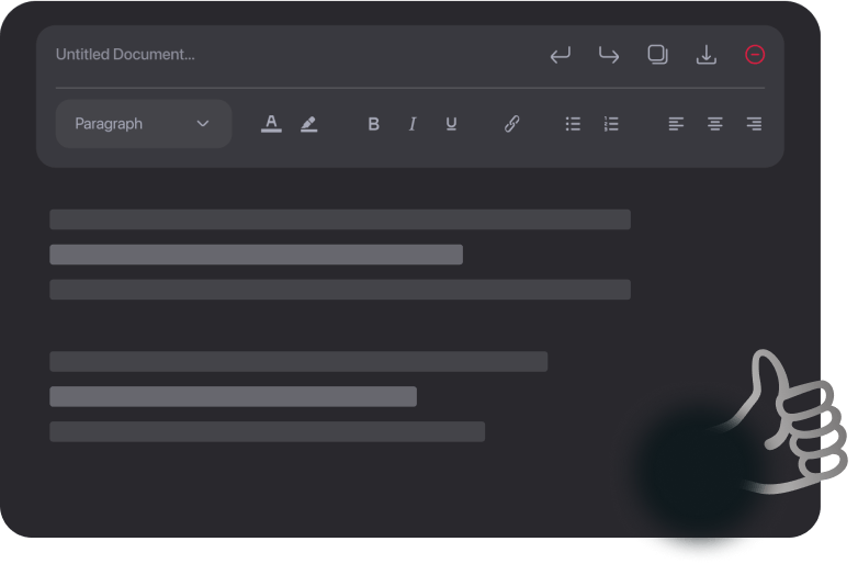 Готово! Просматривайте, редактируйте или экспортируйте результат несколькими щелчками мыши.